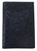 Обложка для паспорта "Хипстер Корги" кожа (3D) цвет синий