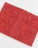 Обложка для паспорта "Цветы Ромашки" кожа (3D) цвет красный