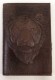 Обложка для паспорта "Хищник Тигр" кожа (3D) цвет коричневый