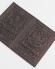 Обложка для паспорта "Орёл Императорский и Николай Второй" кожа (3D) цвет коричневый