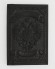 Обложка для паспорта "Герб РФ и Московская Соборная Мечеть" кожа (3D) цвет чёрный