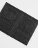 Обложка для паспорта "Герб РФ и Рамзан Кадыров" кожа (3D) цвет чёрный