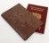 Обложка для паспорта "Хипстер Тигруля" кожа (3D) цвет коричневый