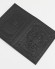Обложка для паспорта "Герб РФ и Храм Христа Спасителя" кожа (3D) цвет чёрный