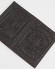 Обложка для паспорта "Орёл Императорский и Николай Угодник" кожа (3D) цвет коричневый