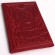 Обложка для паспорта "Герб СССР и Сталин" кожа (3D) цвет красный