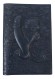 Обложка для паспорта "Хипстер Мастер Тигрица" кожа (3D) цвет синий