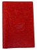 Обложка для паспорта "Хипстер Поросёнок" кожа (3D) цвет красный